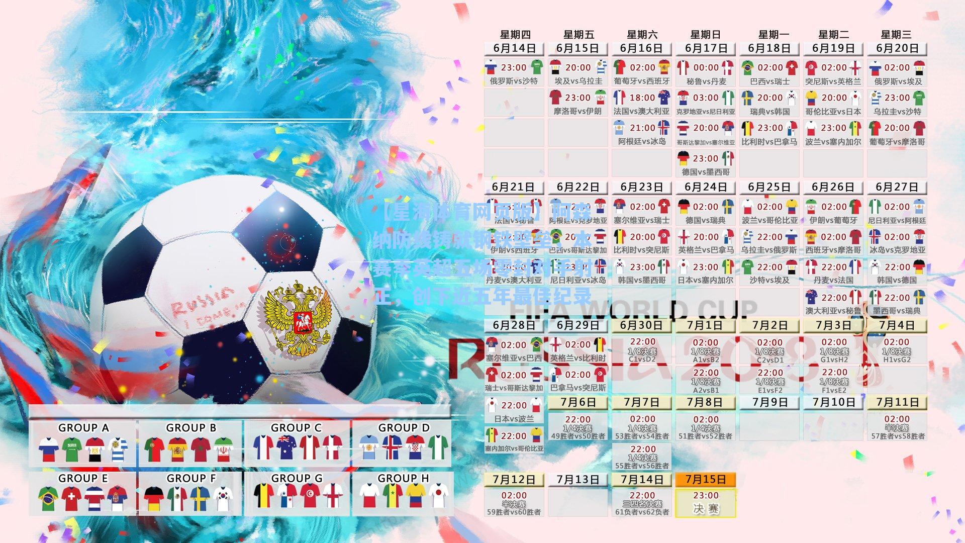 阿森纳防线铸就钢铁壁垒，本赛季英超五场零封对手射正，创下近五年最佳纪录